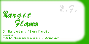 margit flamm business card